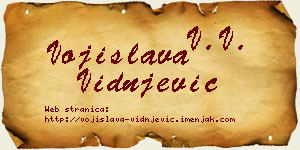 Vojislava Vidnjević vizit kartica